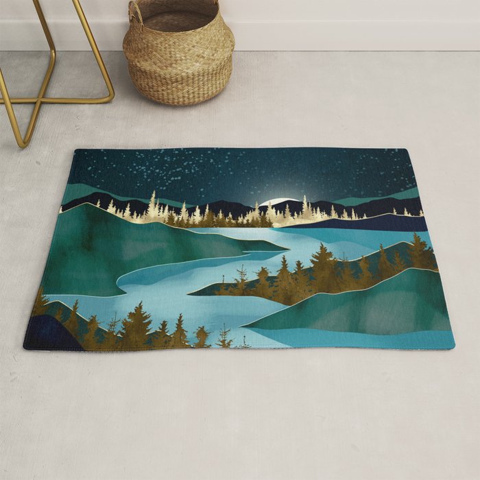 Autumn River Night Rug Gallery Image 1