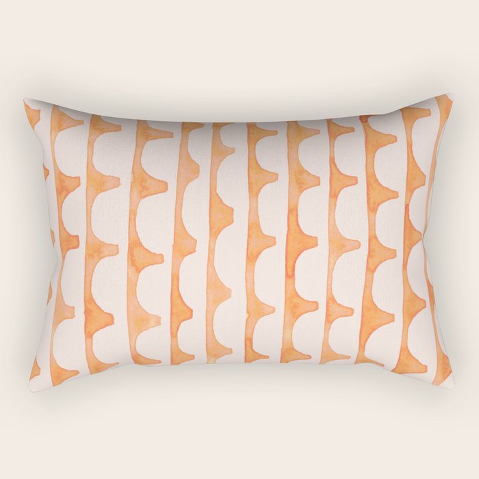 Scoop in peach Rectangular Pillow Gallery Image 1