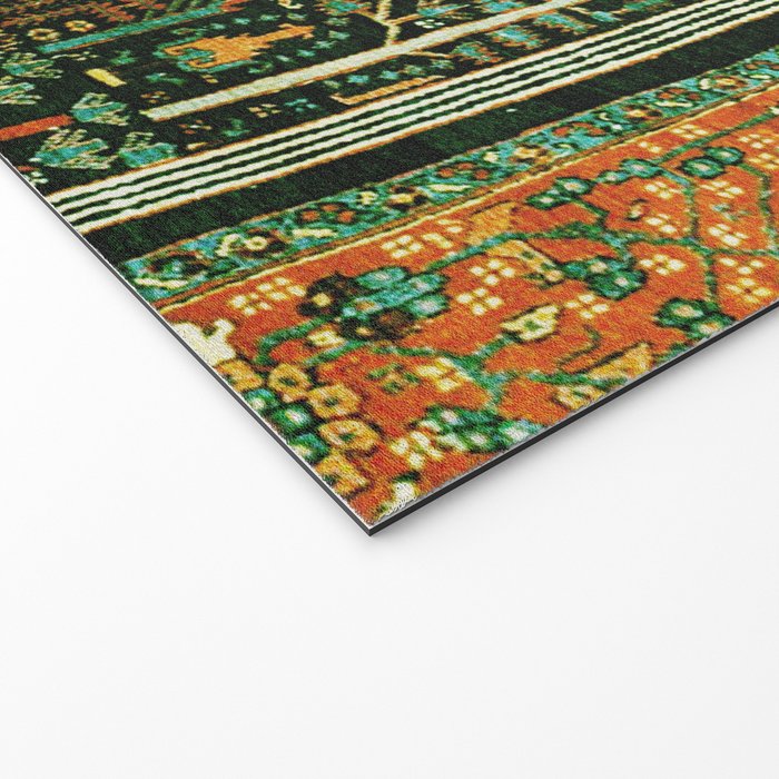 Weeping Willow Antique Bijar Persian Rug Print Welcome Mat Gallery Image 2