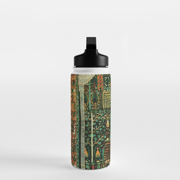 Weeping Willow Antique Bijar Persian Rug Print Water Bottle Gallery Image 3