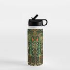 Weeping Willow Antique Bijar Persian Rug Print Water Bottle Gallery Image 1