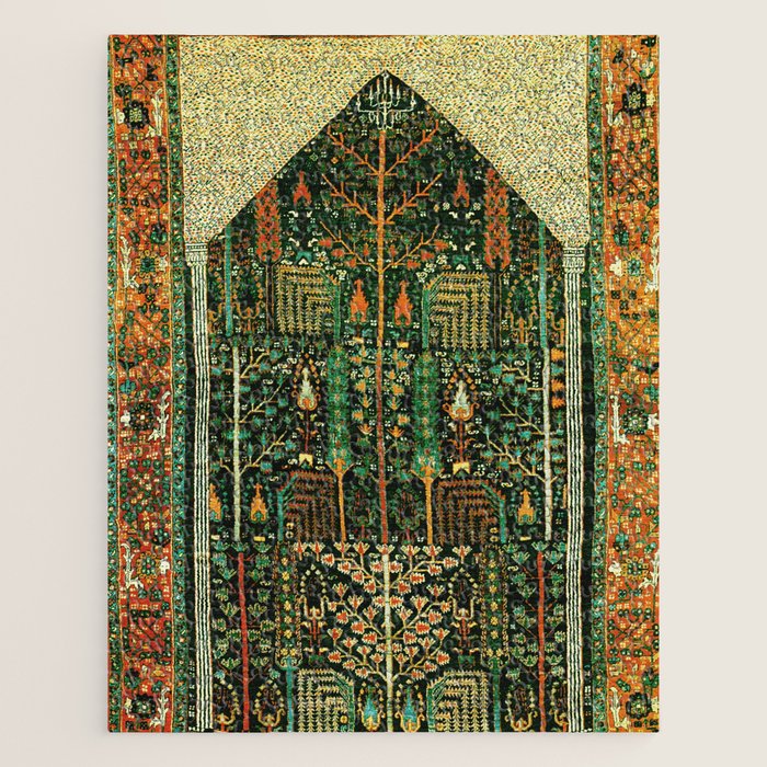 Weeping Willow Antique Bijar Persian Rug Print Jigsaw Puzzle Gallery Image 1