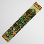 Weeping Willow Antique Bijar Persian Rug Print Table Runner Gallery Image 3