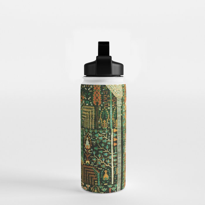 Weeping Willow Antique Bijar Persian Rug Print Water Bottle Gallery Image 2