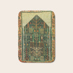 Weeping Willow Antique Bijar Persian Rug Print Bath Mat Gallery Image 1