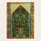 Weeping Willow Antique Bijar Persian Rug Print Poster Gallery Image 4