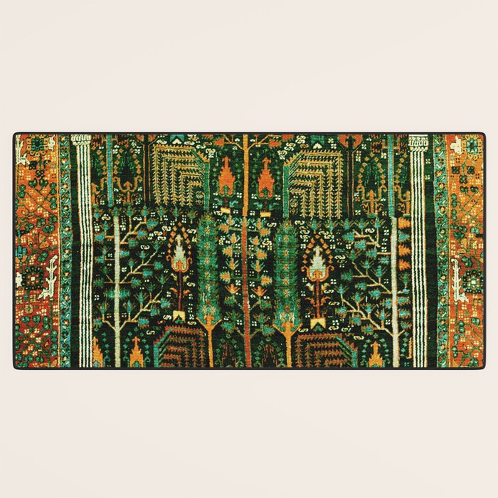 Weeping Willow Antique Bijar Persian Rug Print Desk Mat Gallery Image 3
