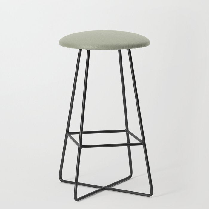 Solid Linen Sage Stool Gallery Image 1
