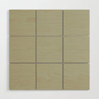 Solid Linen Sage Wood Wall Art Gallery Image 1