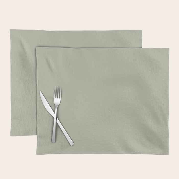 Solid Linen Sage Placemat Gallery Image 1