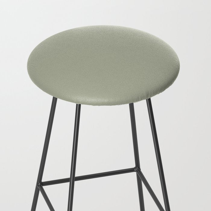 Solid Linen Sage Stool Gallery Image 2