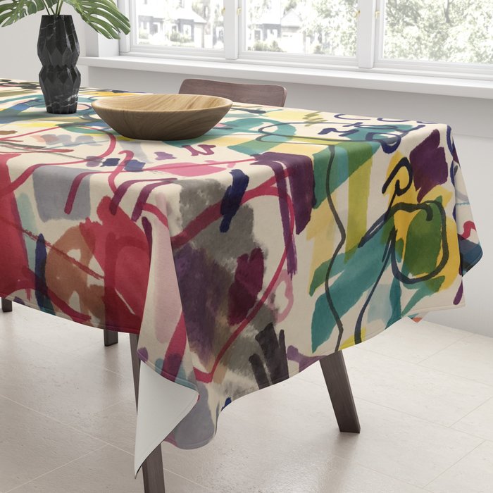 Urban Graffiti Paper Street Art Tablecloth Gallery Image 3