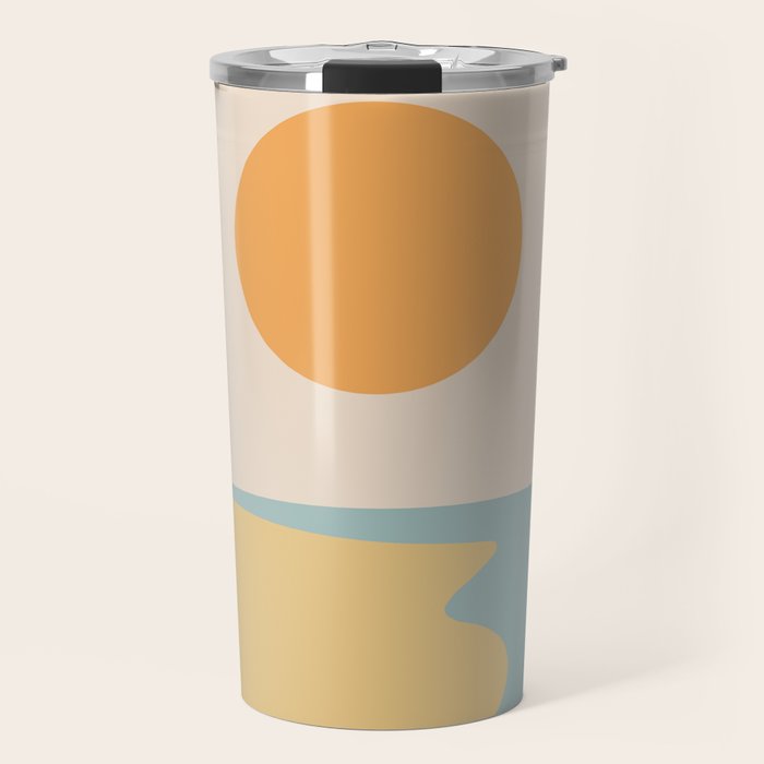 Ocean Sunset Sunrise II Travel Mug Gallery Image 1