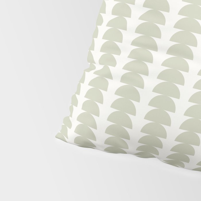 Maude Pattern - Natural Green Pillow Sham Gallery Image 4