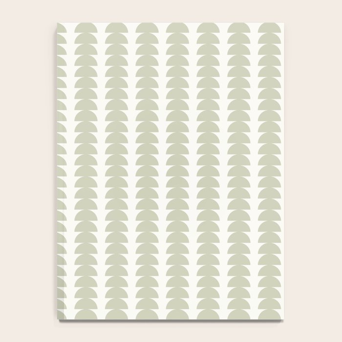 Maude Pattern - Natural Green Notebook Gallery Image 4