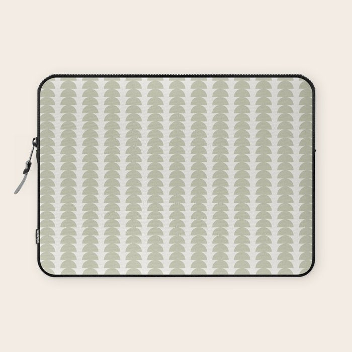 Maude Pattern - Natural Green Laptop Sleeve Gallery Image 1