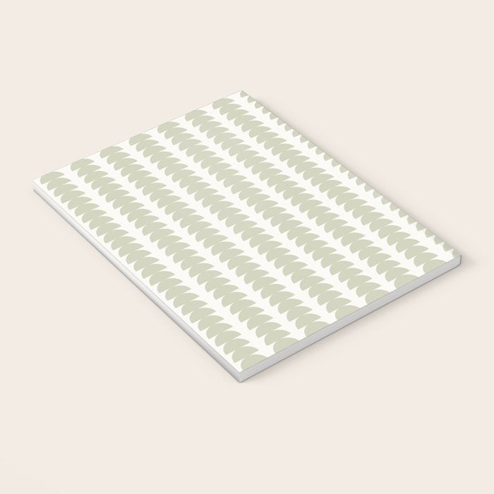 Maude Pattern - Natural Green Notebook Gallery Image 3