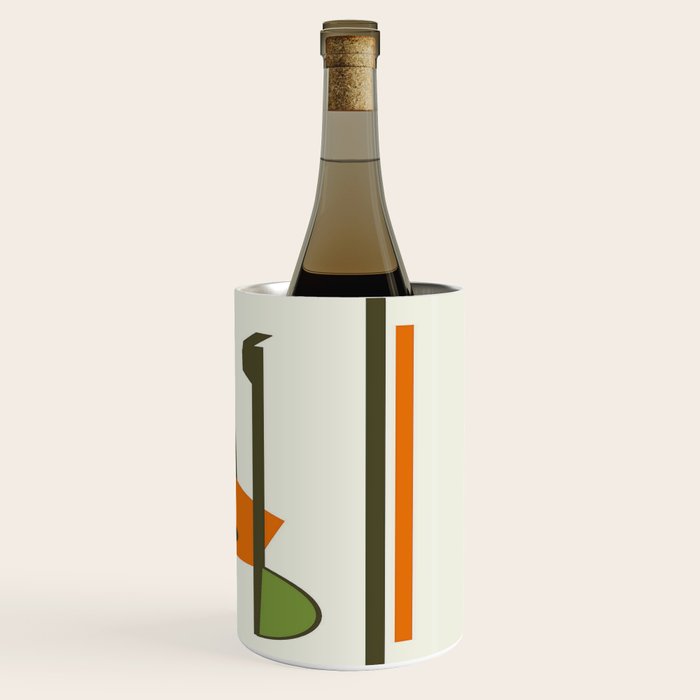 Mid-Century Modern Art Musical Strings Wine Chiller Gallery Image 3