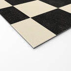 Checkers - Black and Cream Welcome Mat Gallery Image 2