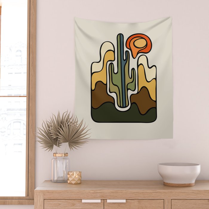 Desert Sun Wall Tapestry Gallery Image 2