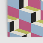 Cuboid Geometric Abstract Shapes Pattern XXXIV Poster Gallery Image 3
