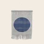 Navy Blue Woodblock  Wall Hanging Gallery Image 1