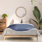 Navy Blue Woodblock  Comforter Gallery Image 3