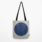 Navy Blue Woodblock  Tote Bag Gallery Image 2