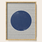 Navy Blue Woodblock  Serving Tray Gallery Image 1