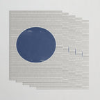 Navy Blue Woodblock  Wrapping Paper Gallery Image 3