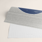 Navy Blue Woodblock  Wrapping Paper Gallery Image 2