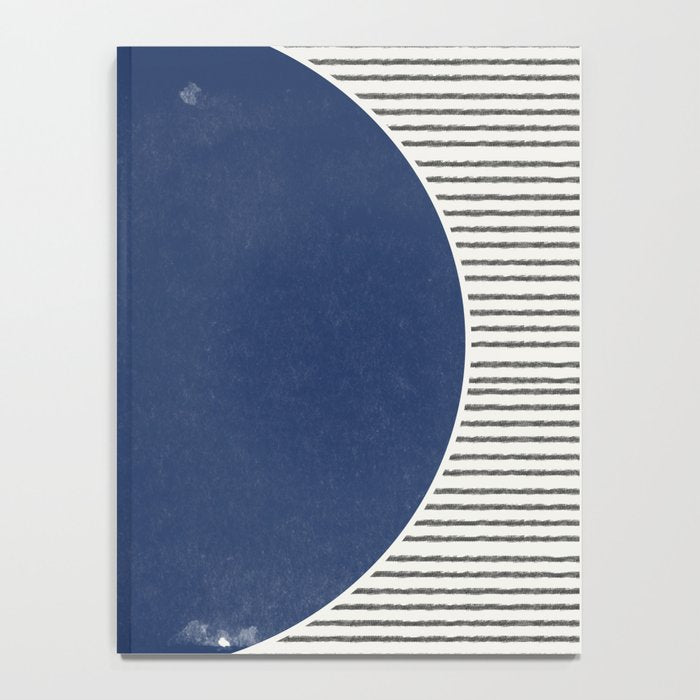 Navy Blue Woodblock  Notebook Gallery Image 4
