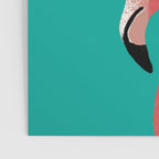 Flamingo Vibes |Tropical Pink Bird Pineapple on Head| Renee Davis Poster Gallery Image 3