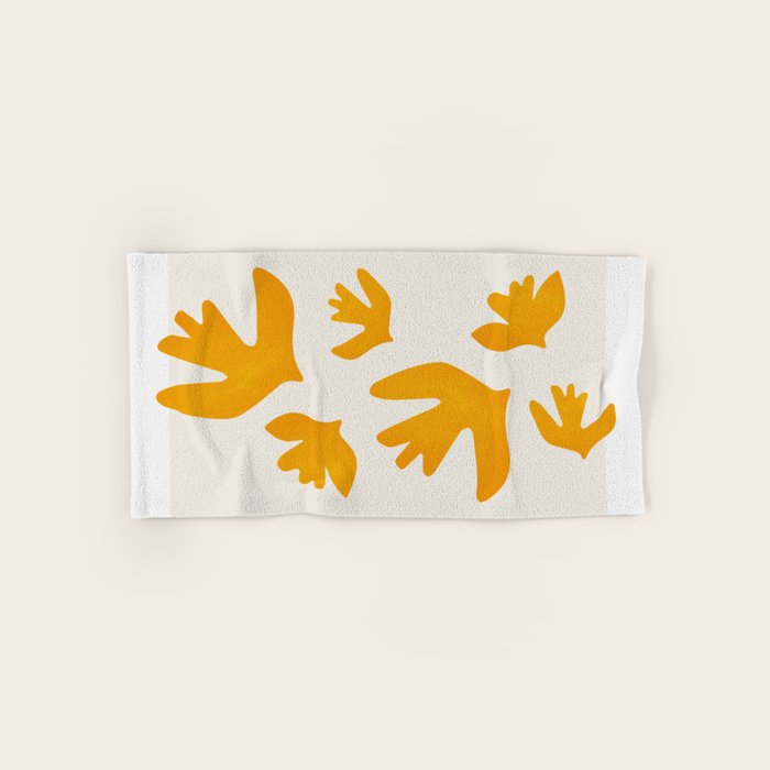 Golden Bell: Matisse Pastel Series 02 Bath Towel Gallery Image 1