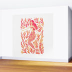 Kelp Forest Mermaid - Peach Palette Wall Mural Gallery Image 2