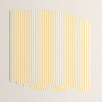 Classic Small Yellow Butter French Mattress Ticking Double Stripes Wrapping Paper Gallery Image 3