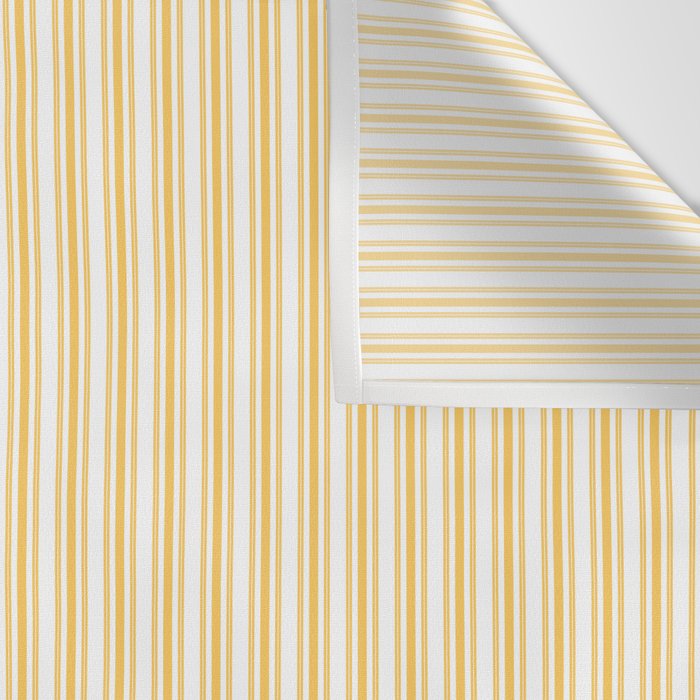 Classic Small Yellow Butter French Mattress Ticking Double Stripes Wall Tapestry Gallery Image 3