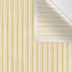 Classic Small Yellow Butter French Mattress Ticking Double Stripes Wall Tapestry Gallery Image 3