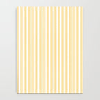 Classic Small Yellow Butter French Mattress Ticking Double Stripes Notebook Gallery Image 4