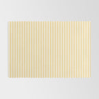 Classic Small Yellow Butter French Mattress Ticking Double Stripes Rug Gallery Image 2