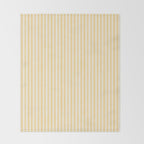 Classic Small Yellow Butter French Mattress Ticking Double Stripes Throw Blanket Gallery Image 2