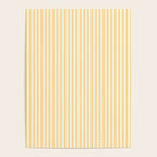 Classic Small Yellow Butter French Mattress Ticking Double Stripes Poster Gallery Image 4