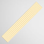 Classic Small Yellow Butter French Mattress Ticking Double Stripes Table Runner Gallery Image 3