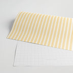 Classic Small Yellow Butter French Mattress Ticking Double Stripes Wrapping Paper Gallery Image 2