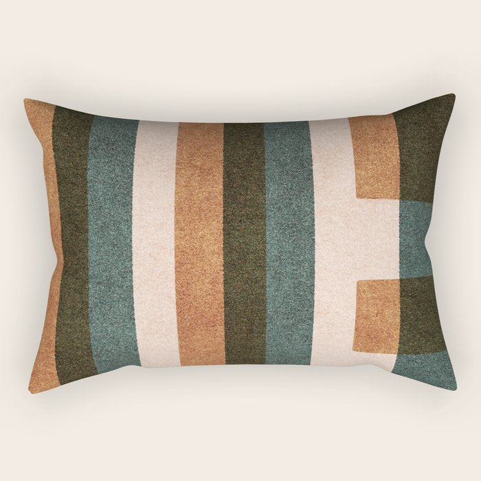 ABSTRACT ALPHABET / Decorative L Rectangular Pillow Gallery Image 1
