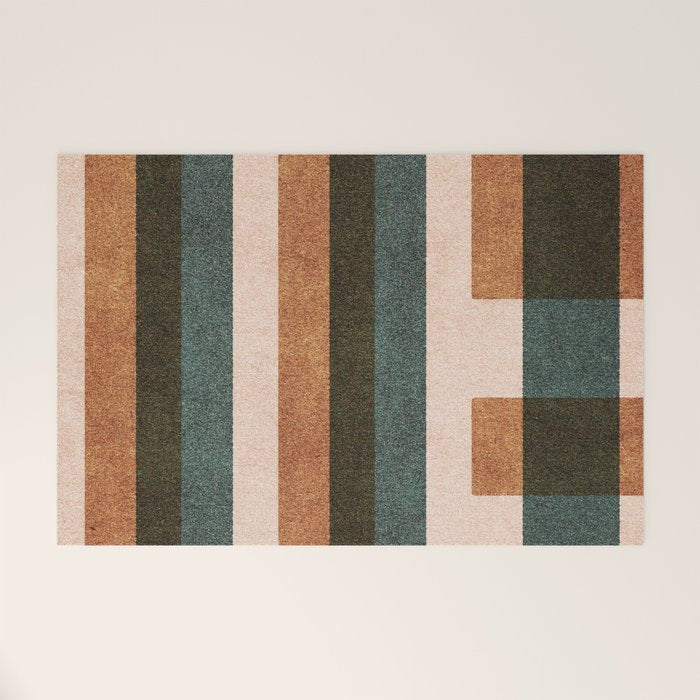 ABSTRACT ALPHABET / Decorative L Welcome Mat Gallery Image 1