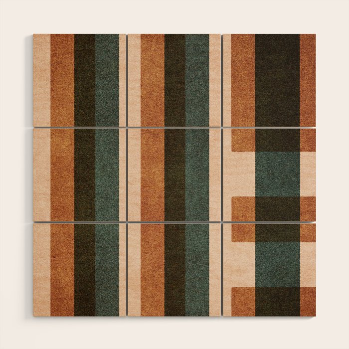 ABSTRACT ALPHABET / Decorative L Wood Wall Art Gallery Image 1