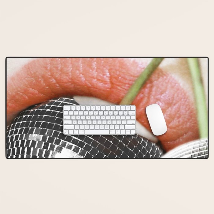BITE me | Disco Cherry & Lips  Desk Mat Gallery Image 1