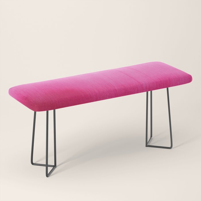 Modern fuchsia watercolor paint brushtrokes Bench Gallery Image 1