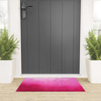Modern fuchsia watercolor paint brushtrokes Welcome Mat Gallery Image 3